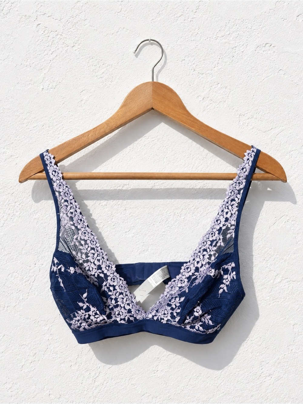 Wacoal embrace lace navy bralette 36